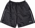 Vintage Reebok Shorts Mens Large Black White Piping Y2K 90s Sports Gym Running