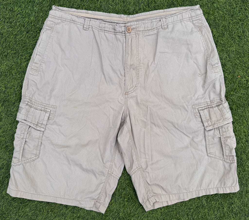 Nike Athletic Dept Mens Cargo Shorts XXL Beige Khaki Utility Combat