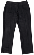 Minuet Petite Womens Trousers UK 14 W34 L28 Black Smart Formal Straight Leg