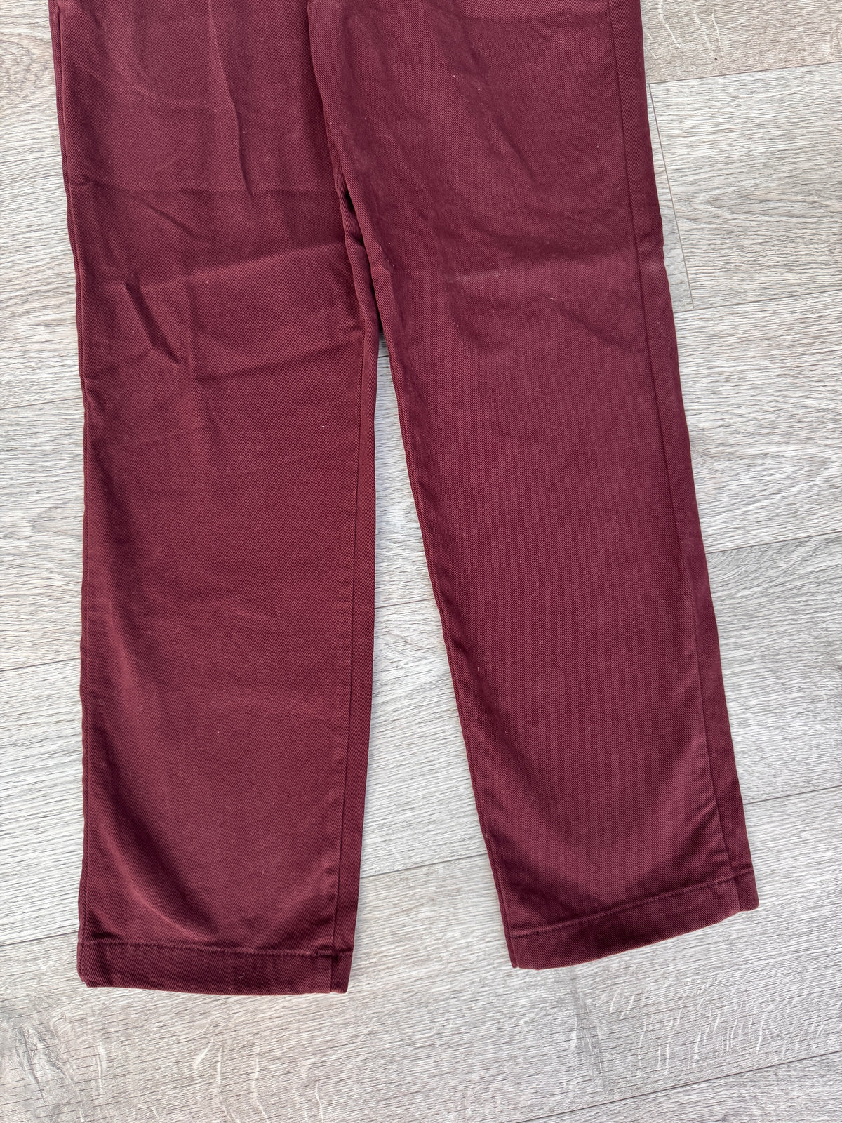 Spoke Winter Heroes Mens Burgundy Chino Trousers W32 L28 Build B Straight Leg