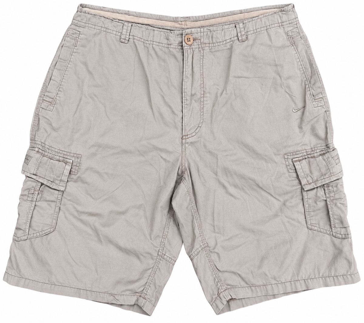 Nike Athletic Dept Mens Cargo Shorts XXL Beige Khaki Utility Combat