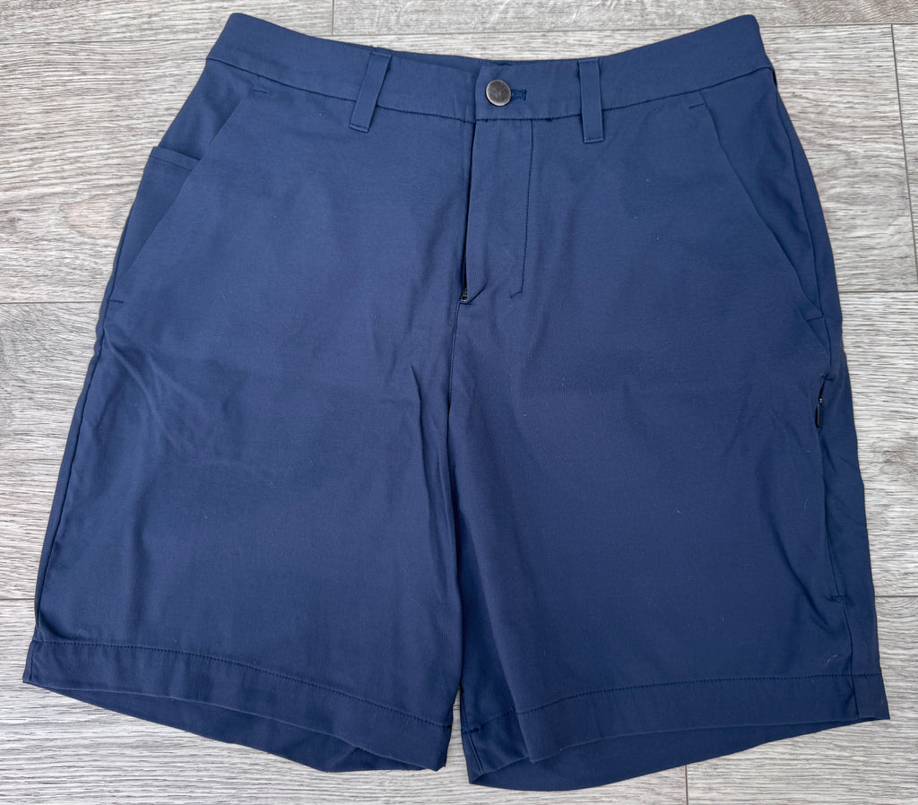 Lululemon Mens Shorts W28 Navy Blue Stretch Athletic Gym Training