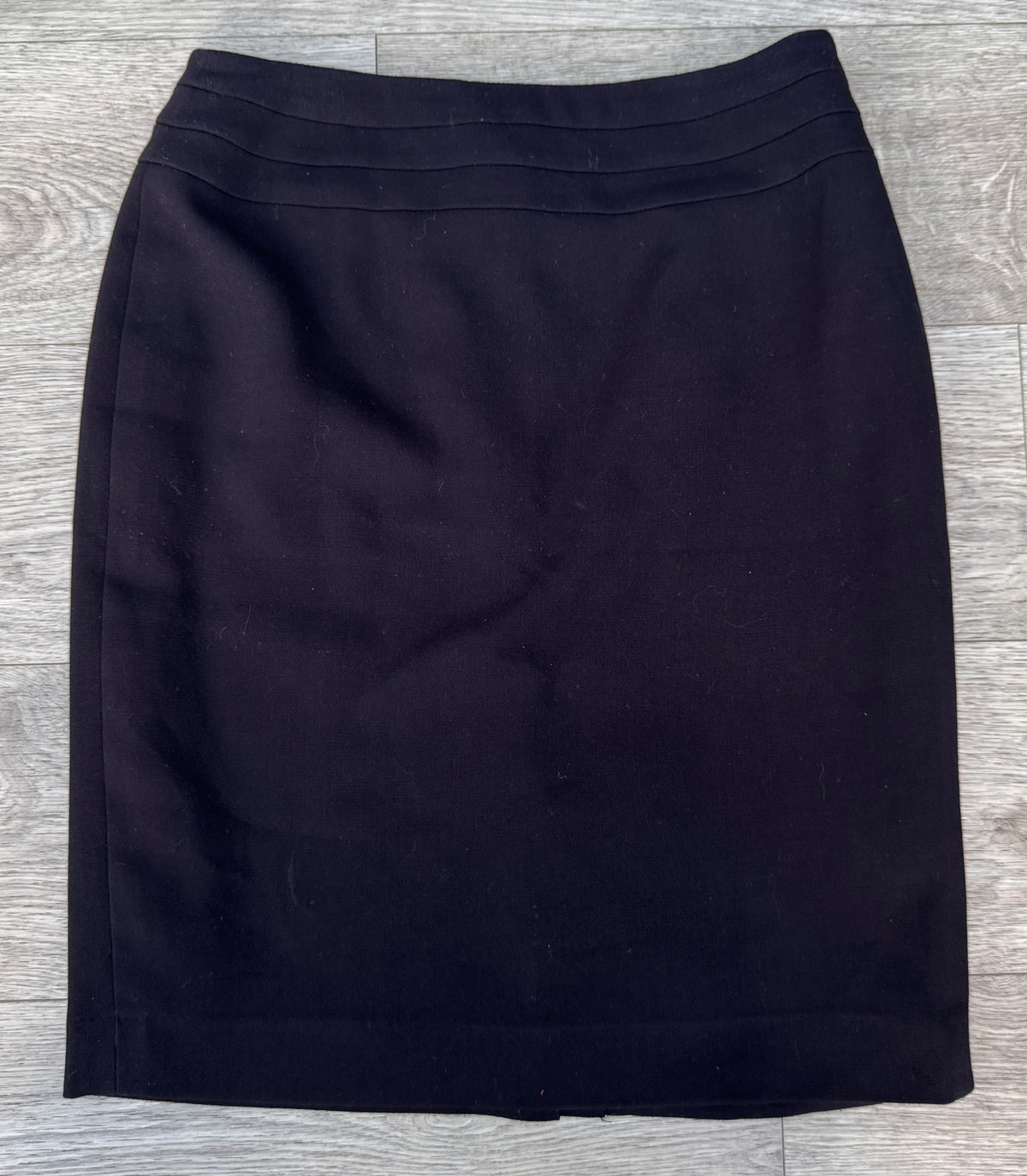 Minuet Petite Womens W30 Black Pencil Skirt Smart Formal Office Knee Length