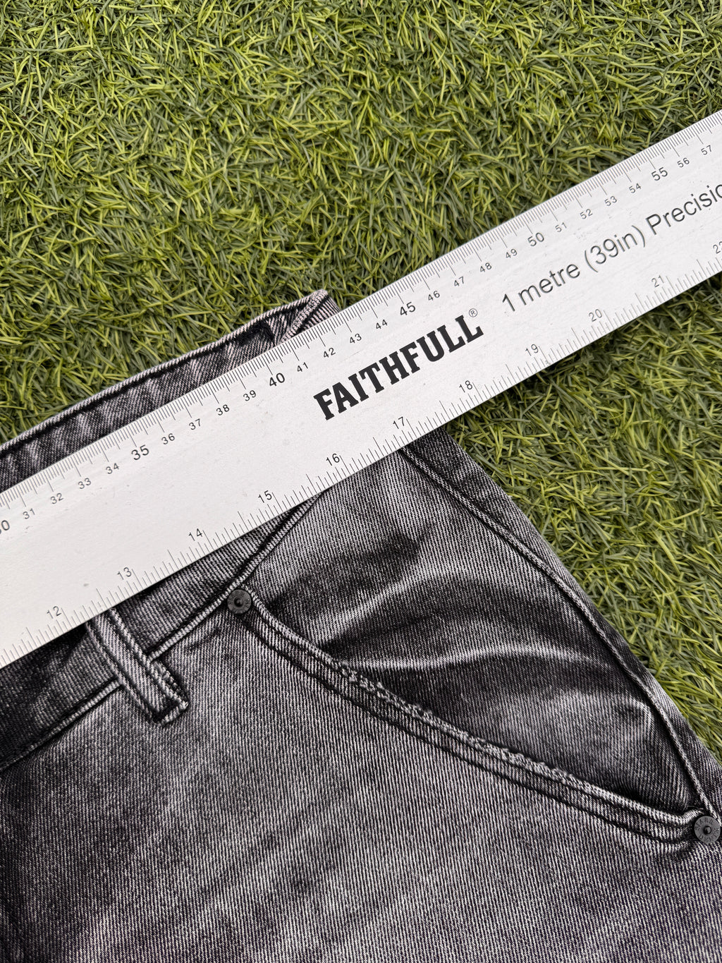 Siarr Carpenter Jeans Mens W34 L 32 Grey Washed Flared Distressed Patchwork