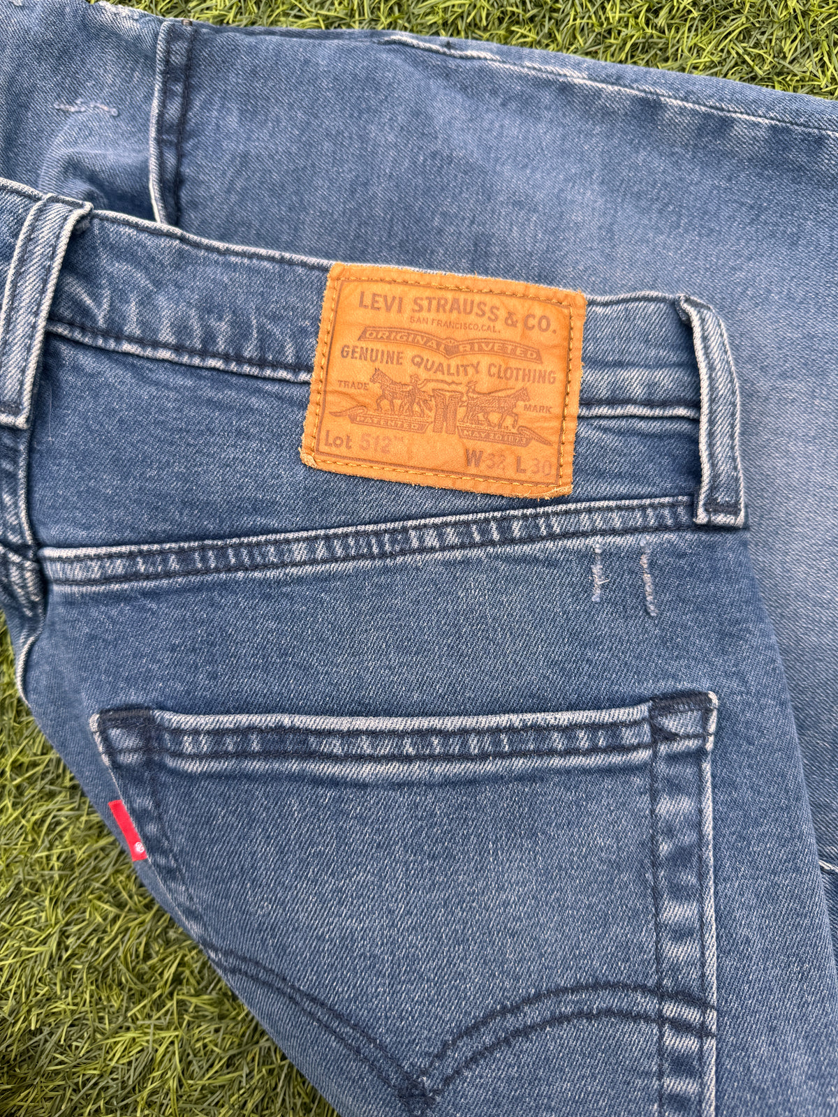 Levi’s 512 Slim Taper Jeans Mens W32 L30 Blue Stretch Denim Levi Premium