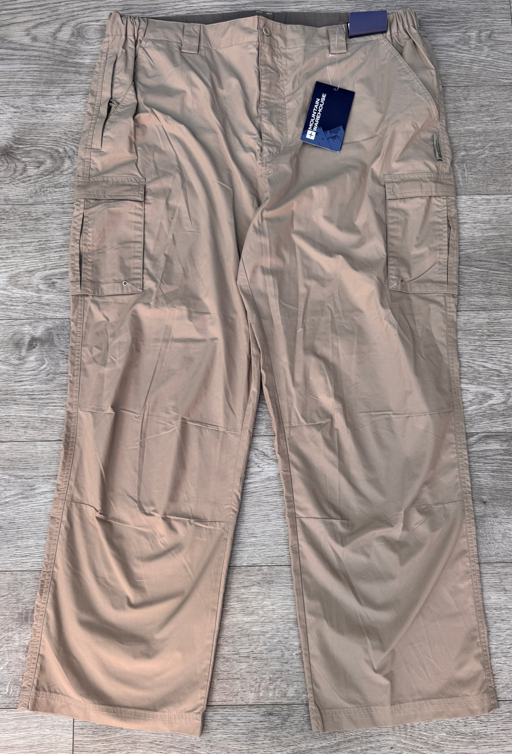 Mountain Warehouse Mens Cargo Trousers W42 L30 Beige Hiking Walking