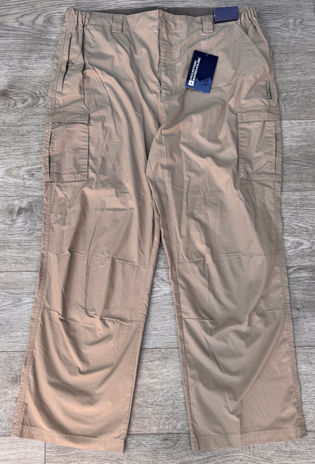 Mountain Warehouse Mens Cargo Trousers W42 L30 Beige Hiking Walking