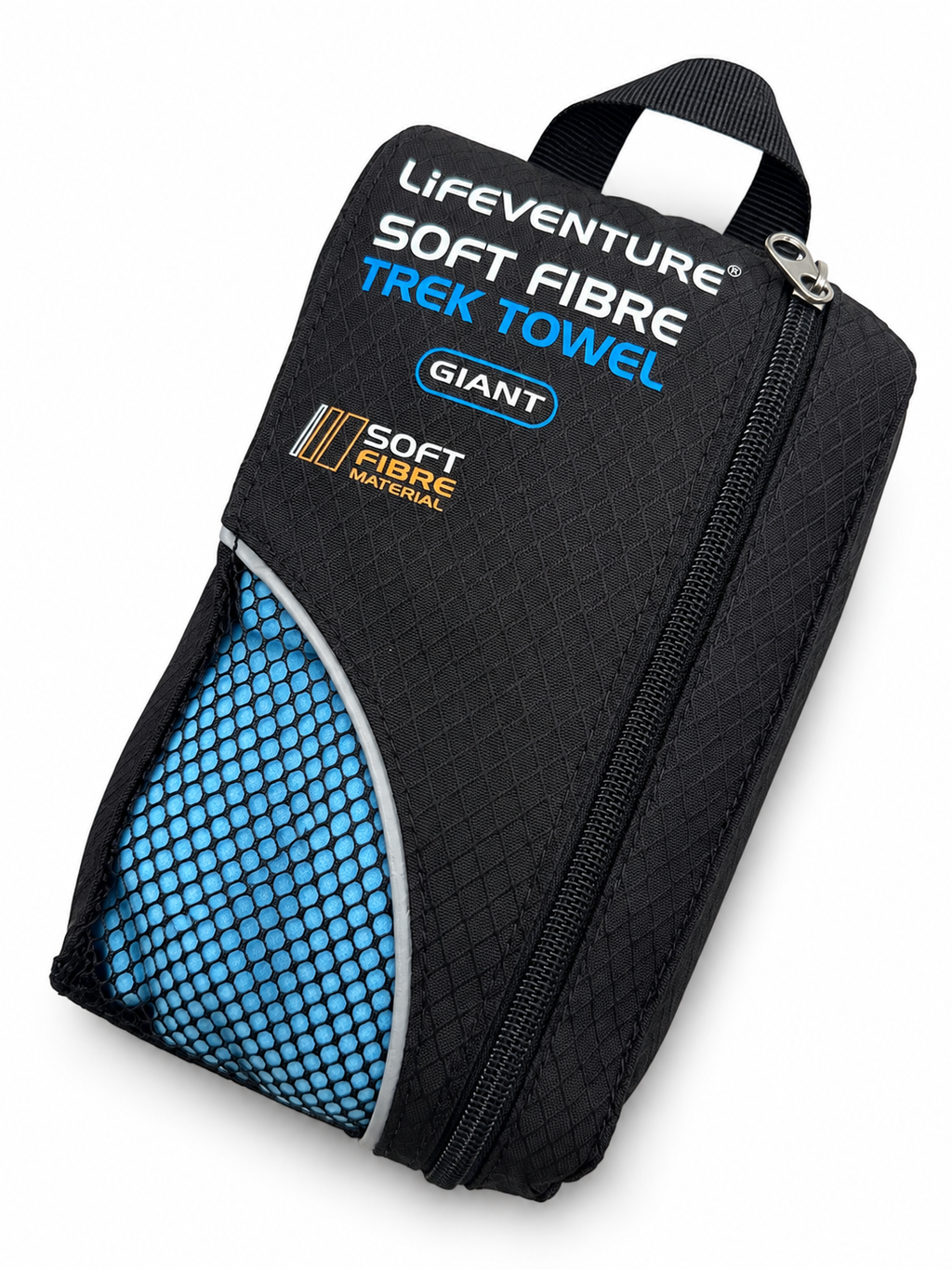 Lifeventure SoftFibre Giant Trek Towel Blue Quick Dry Travel Camping 150x90cm