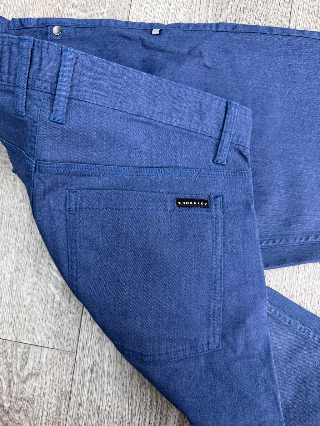 Oakley Mens Trousers Jeans W34 L32 Blue Slim Fit Straight Casual Chino
