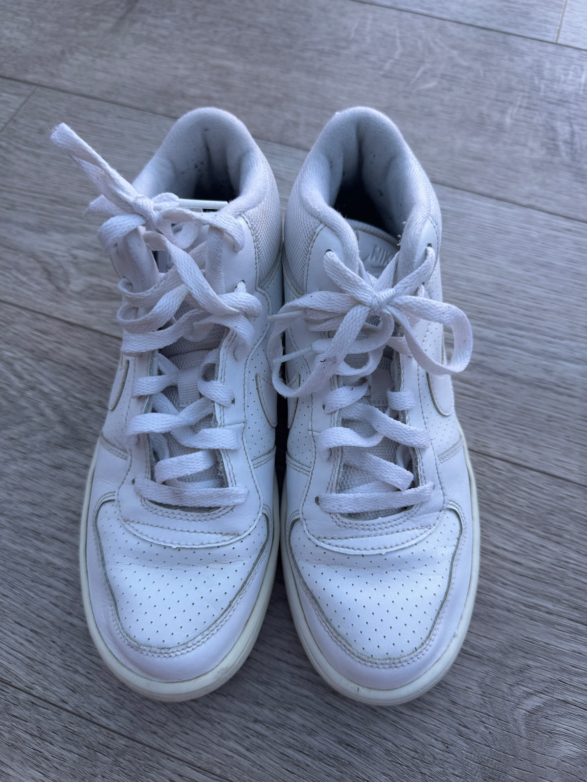 Nike Court Borough Mid White High Top Trainers Shoes UK 5.5