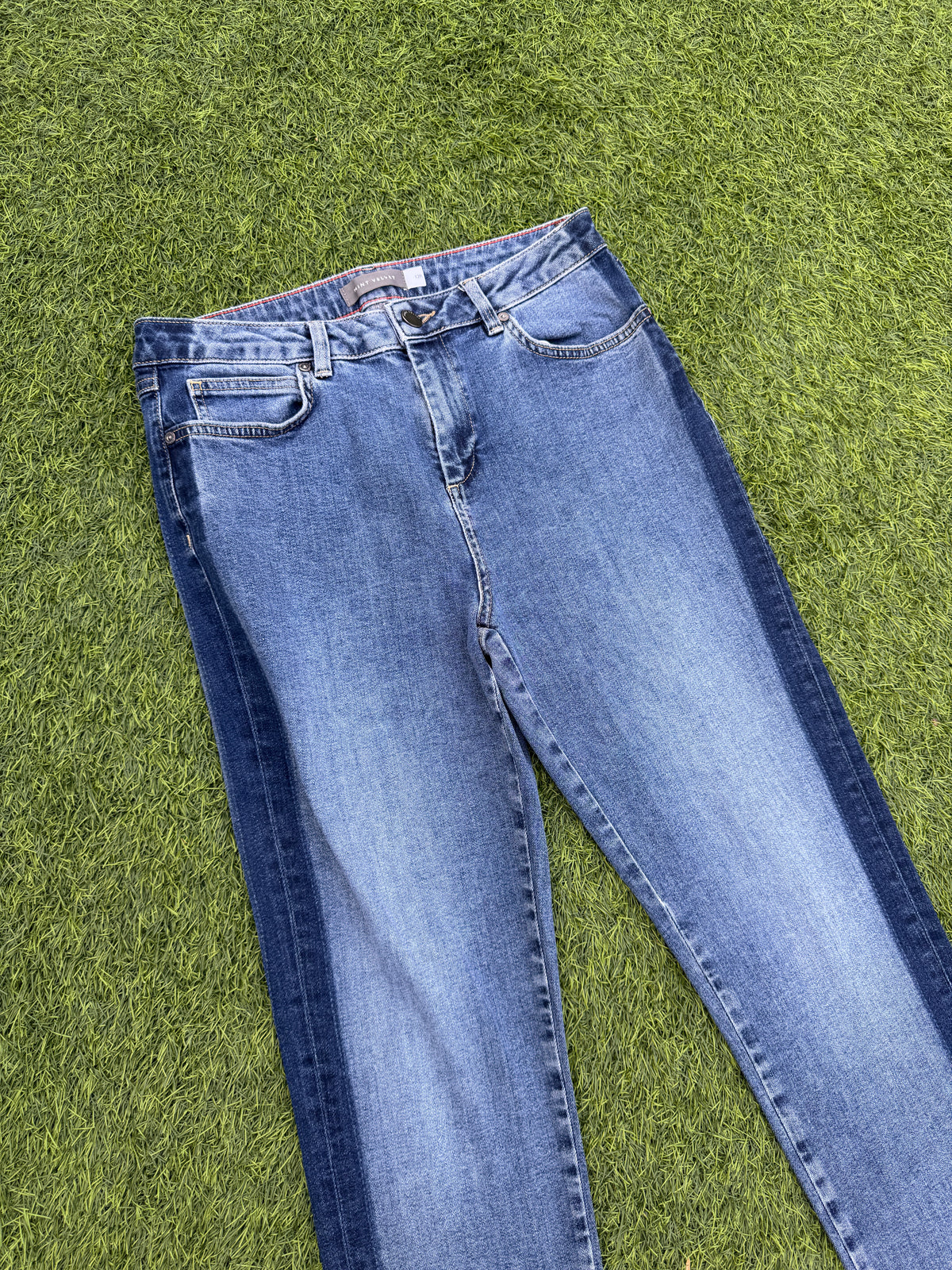 Mint Velvet Womens Jeans Size 12R Blue Denim Straight Leg W 30 L 28