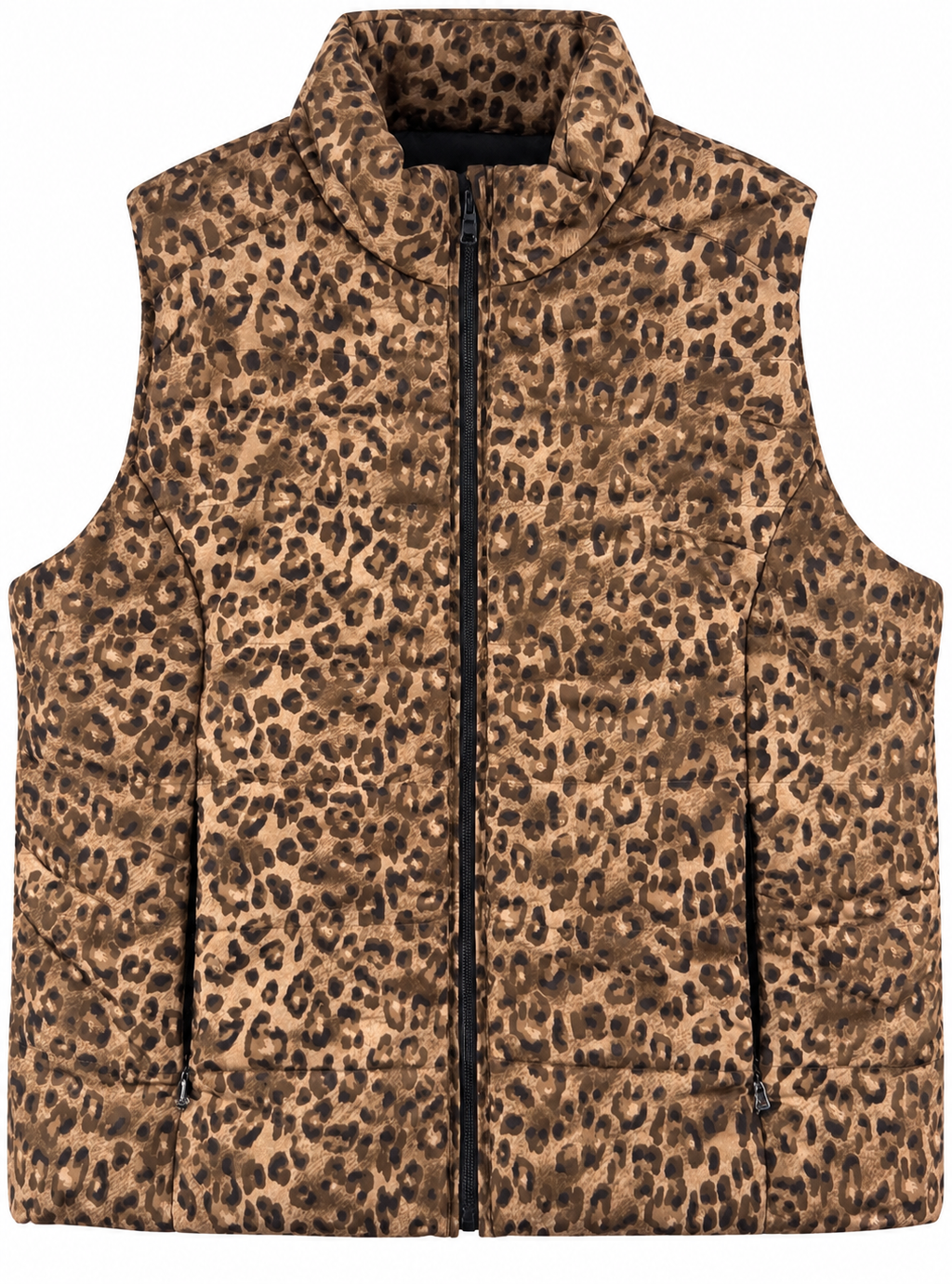 Lauren Ralph Lauren Womens XL Leopard Print Puffer Gilet Bodywarmer Vest