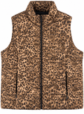 Lauren Ralph Lauren Womens XL Leopard Print Puffer Gilet Bodywarmer Vest