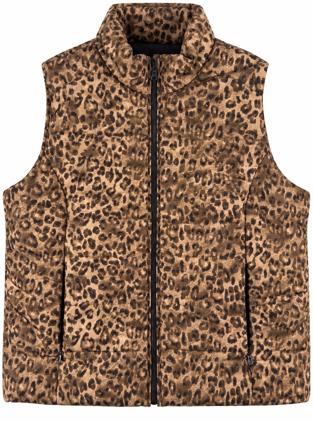 Lauren Ralph Lauren Womens XL Leopard Print Puffer Gilet Bodywarmer Vest