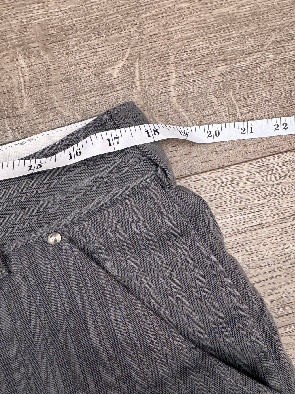 Dickies Mens Shorts W36 Grey Stripe Regular Fit Workwear Skate Cargo Work