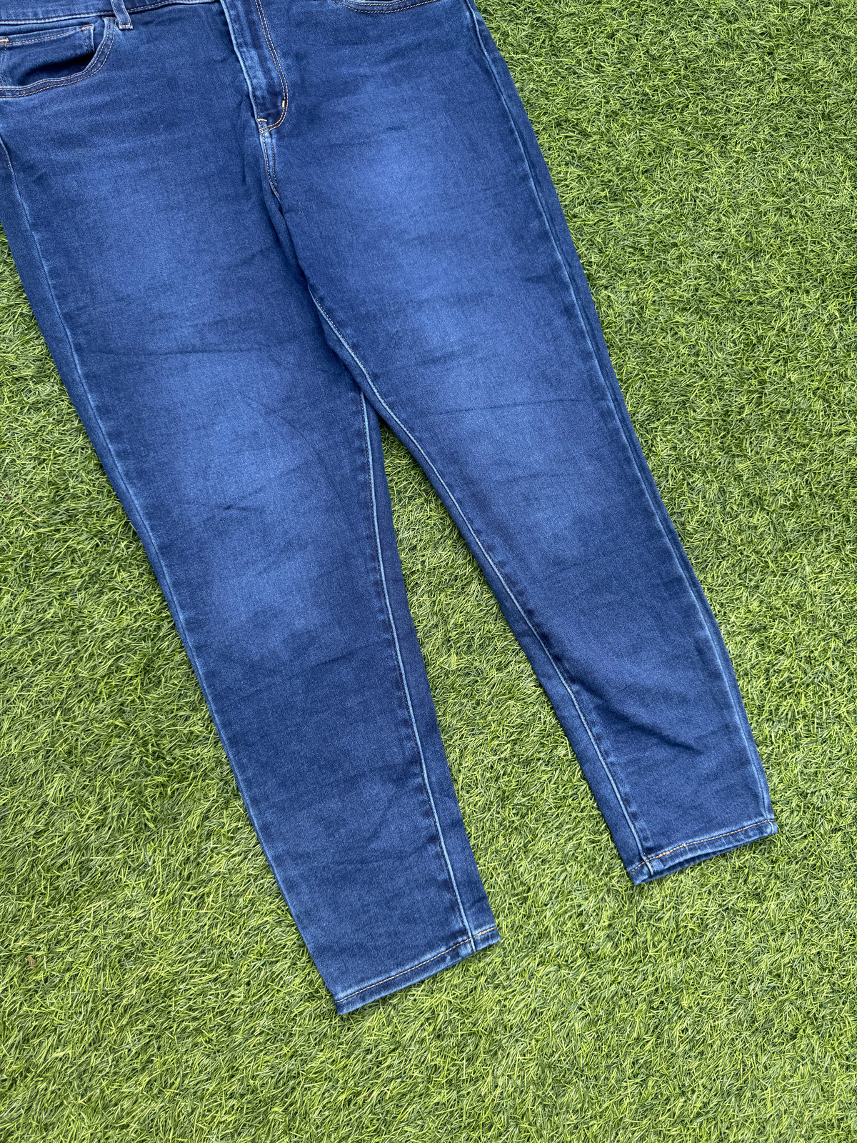 Levis 720 Womens Jeans W31 L 26 High Rise Super Skinny Crop Blue Stretch
