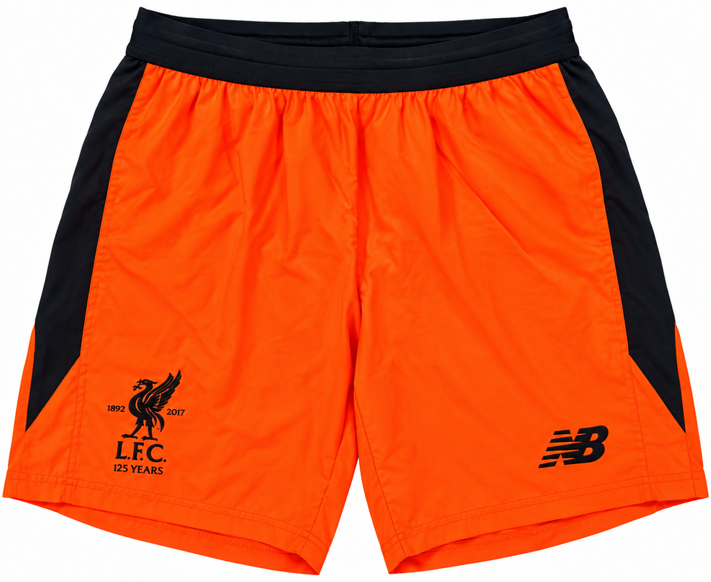Liverpool FC New Balance Shorts Mens Small Orange LFC 125 Years 2017 Training