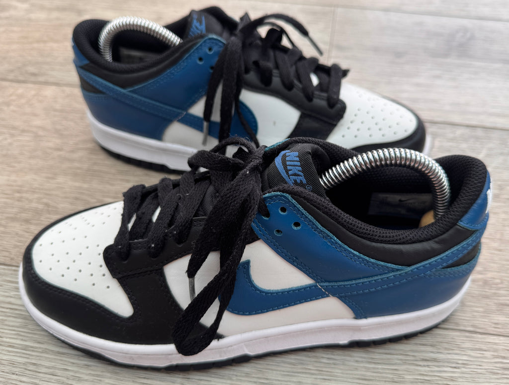 Nike Dunk Low Trainers Womens UK 5.5 White Racer Blue DH9765-104