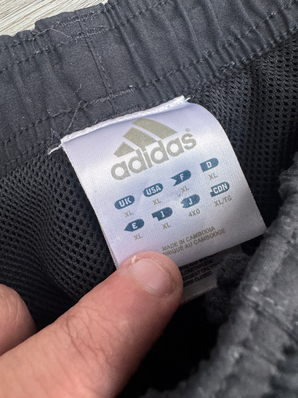 Adidas Mens Tracksuit Bottoms XL Black 3 Stripe Joggers Track Pants Zip Ankle