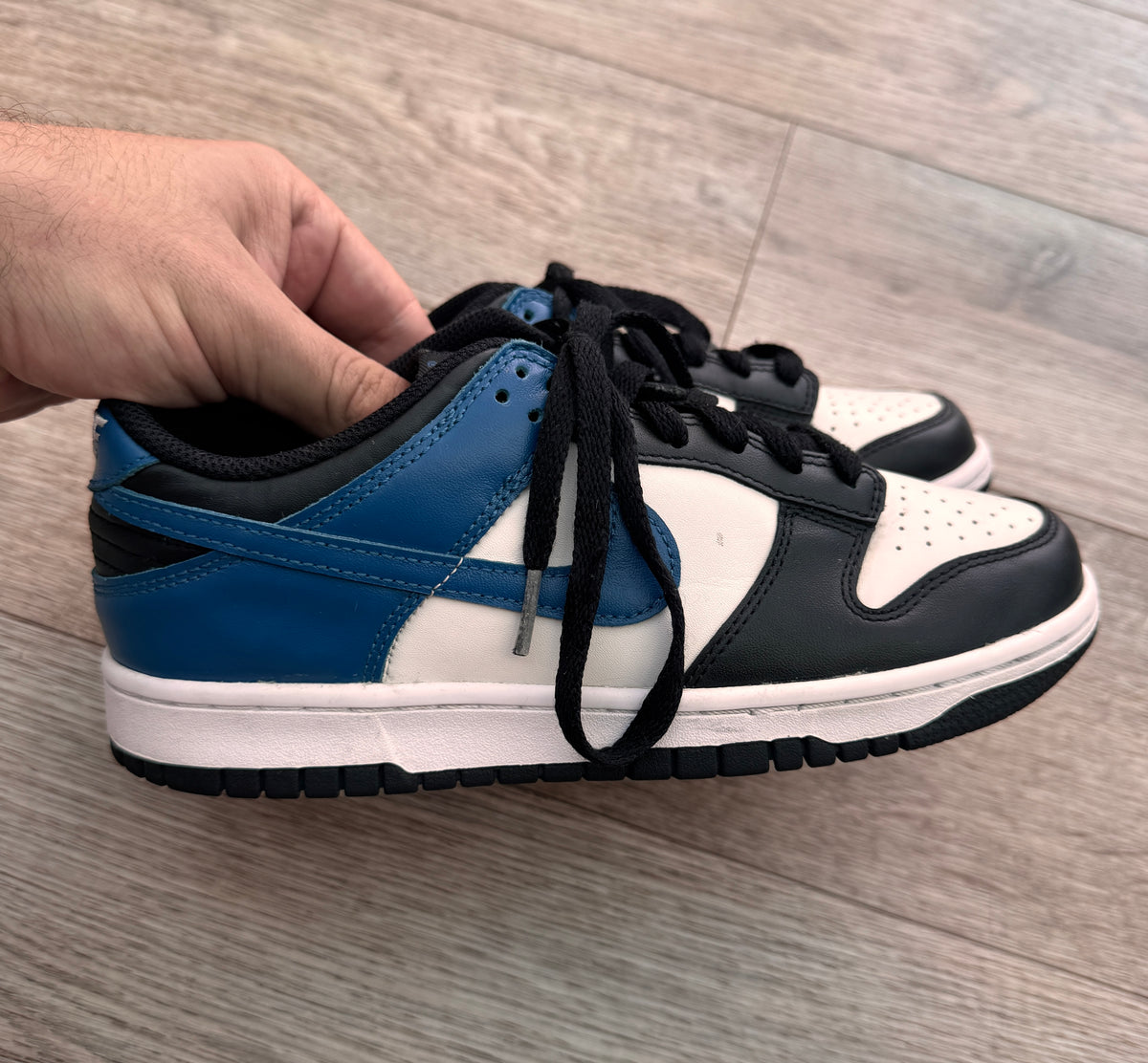Nike Dunk Low Trainers Womens UK 5.5 White Racer Blue DH9765-104