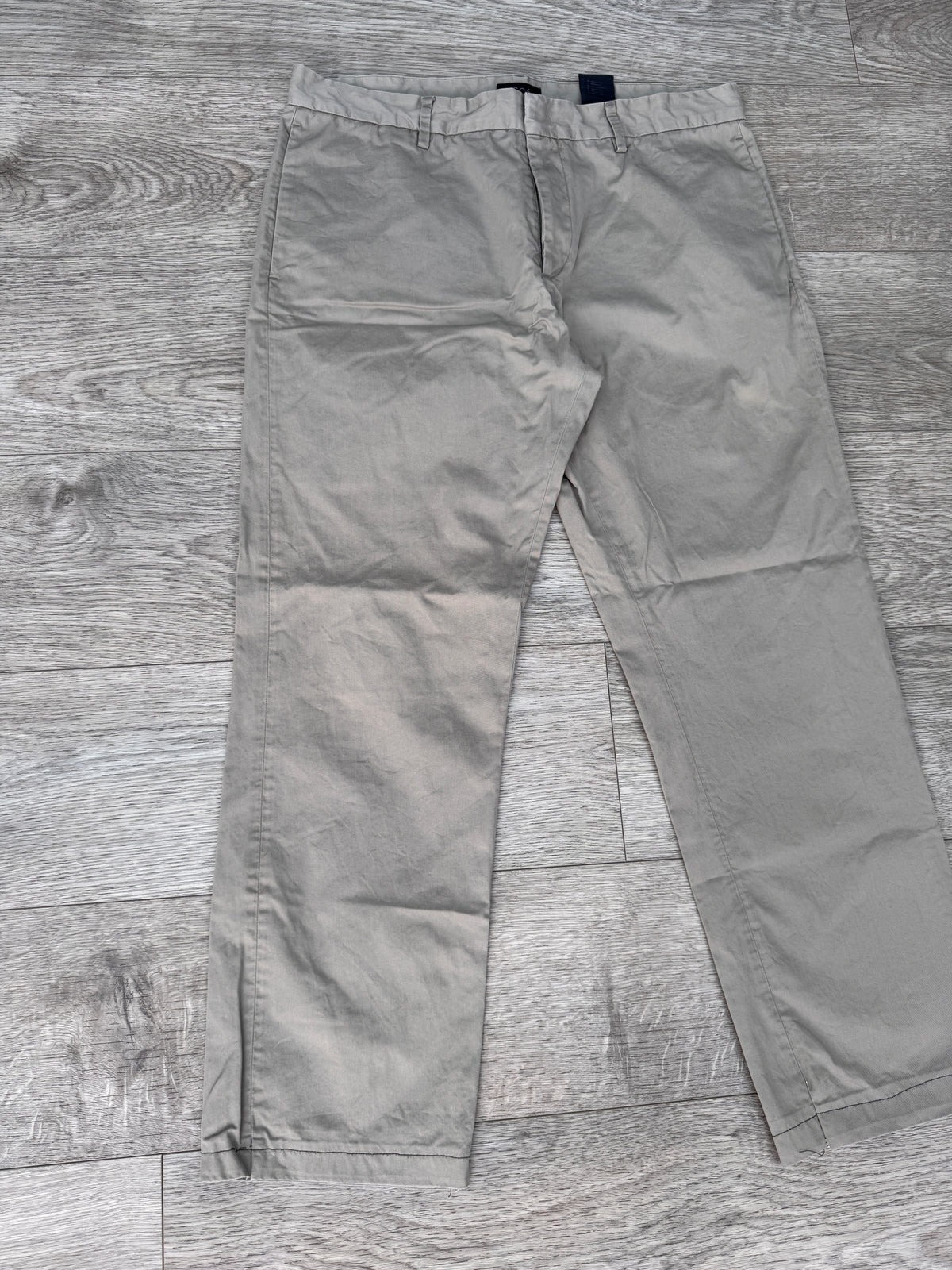 COS Mens Chino Trousers Size W36 L28 Beige Stone Straight Leg Smart