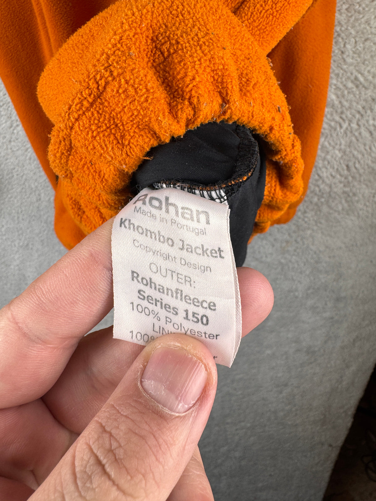 Rohan Khombo Jacket Men’s Small Unisex Orange Fleece Reversible Outdoor Hiking Vintage