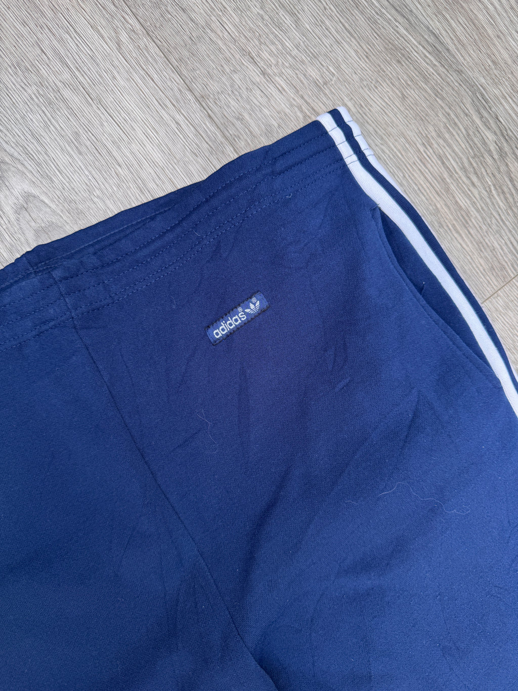Adidas Originals Mens 80’s Track Pants Navy Blue 3 Stripe Trefoil Size W 36 L 30