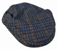 Vintage National Trust Wool Tweed Flat Cap 59cm 7 1/4 British Made Check Mens