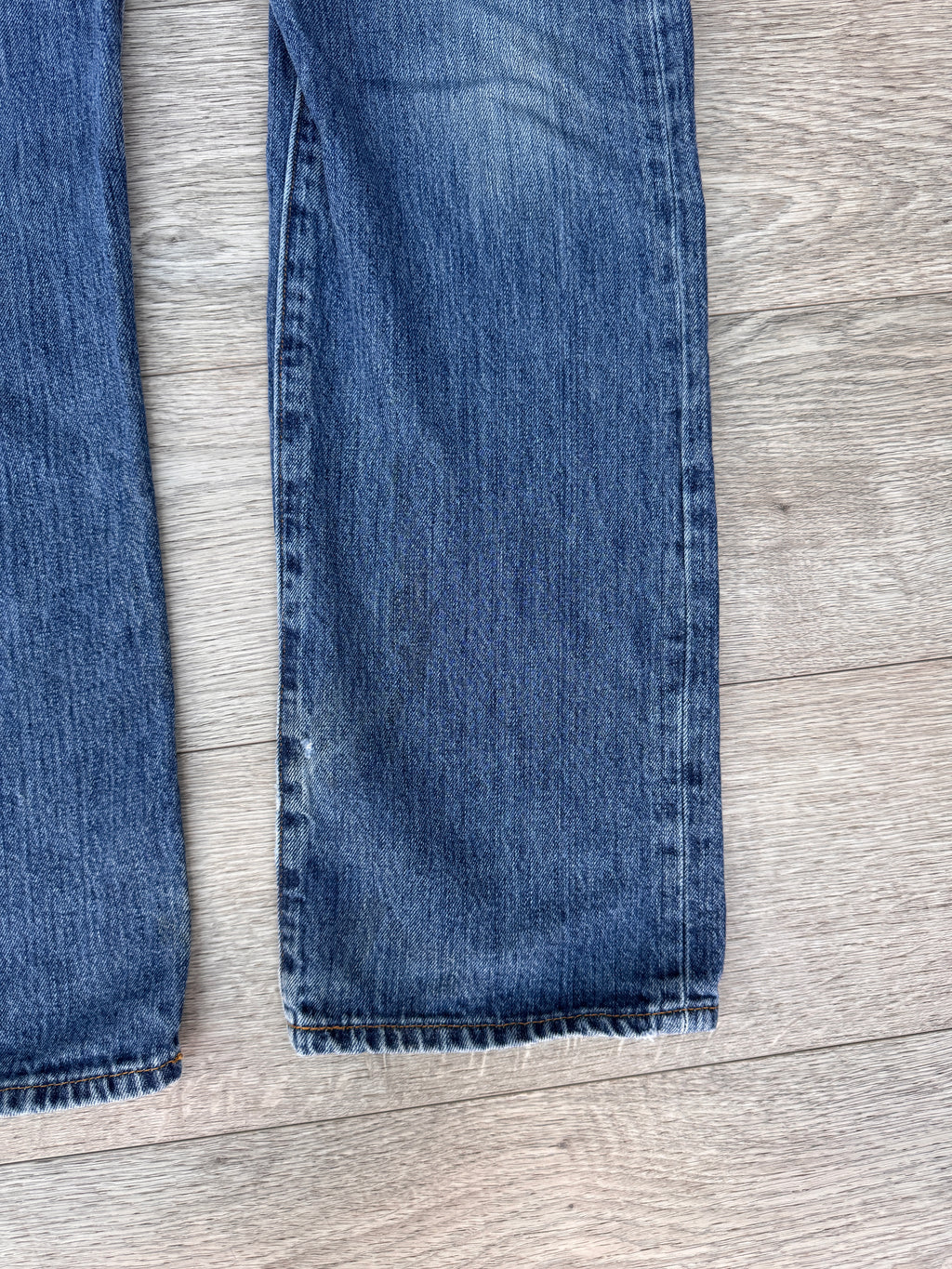 Levis 501 Mens Jeans W36 L32 Blue Denim Straight Leg Button Fly Regular Fit