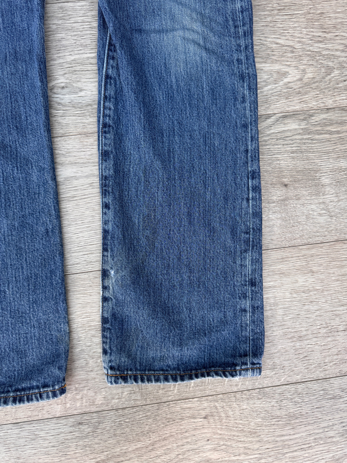 Levis 501 Mens Jeans W36 L32 Blue Denim Straight Leg Button Fly Regular Fit