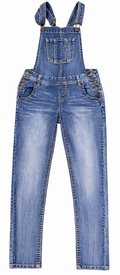 Wallflower Womens Small Denim Dungarees Blue Skinny Leg Jeans Overalls