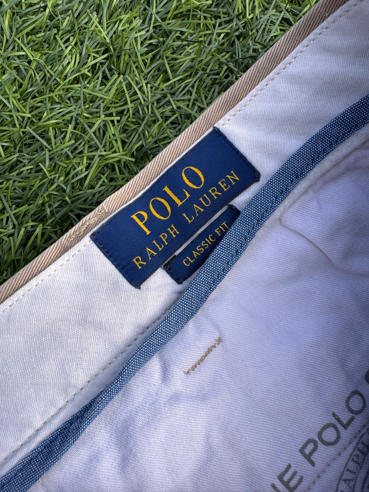 Polo Ralph Lauren Mens Beige Chino Trousers Classic Fit