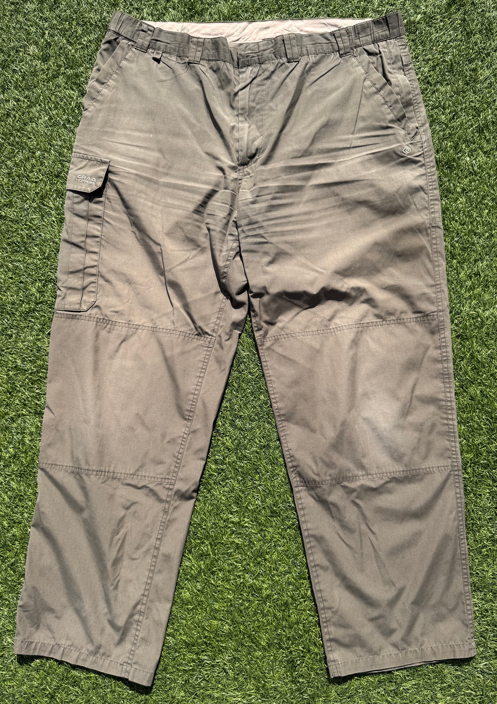 Craghoppers Mens Cargo Trousers W38 L30 Khaki Green Walking Hiking