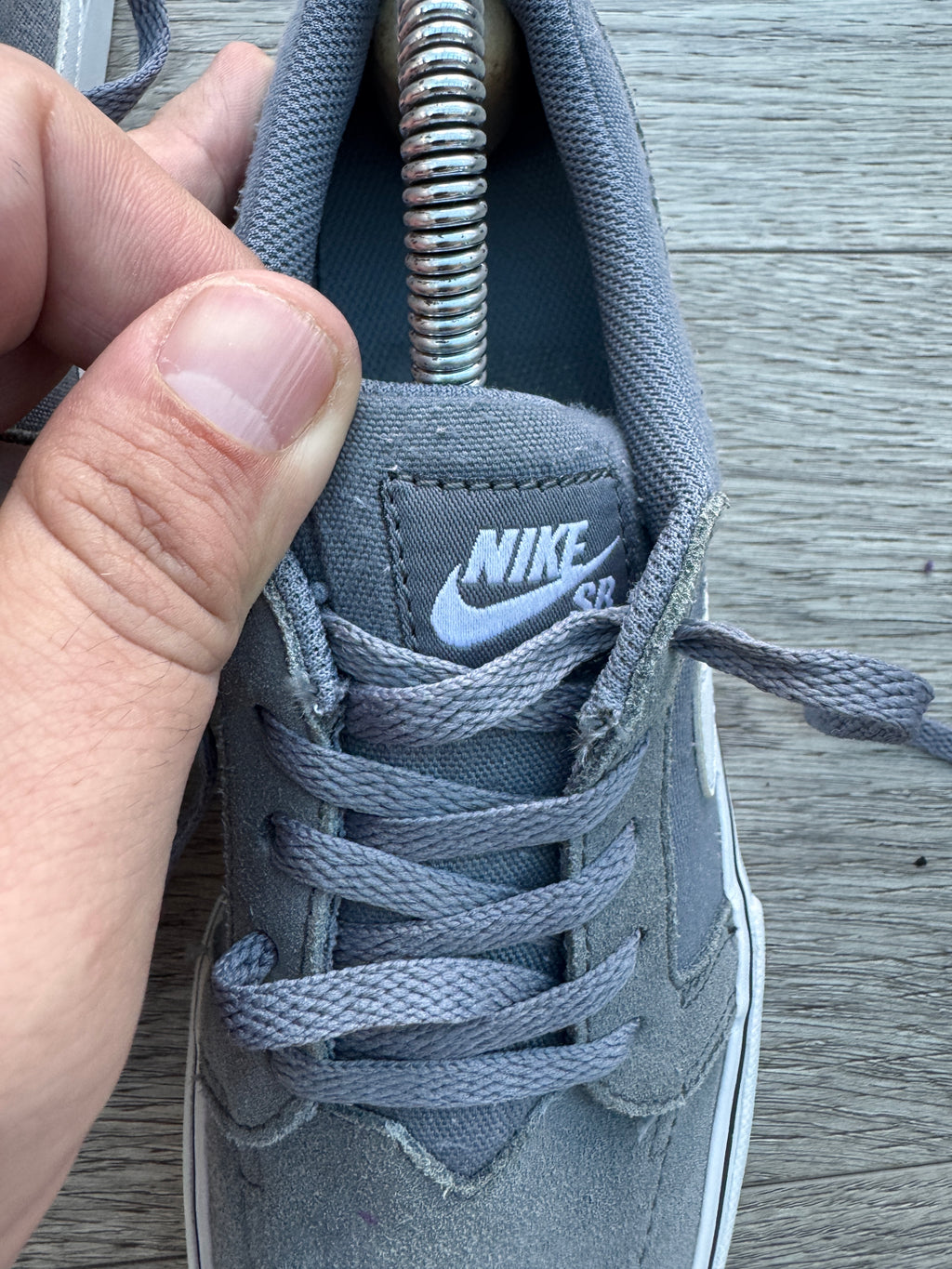 Nike SB Satire Grey White Trainers Shoes UK 5.5