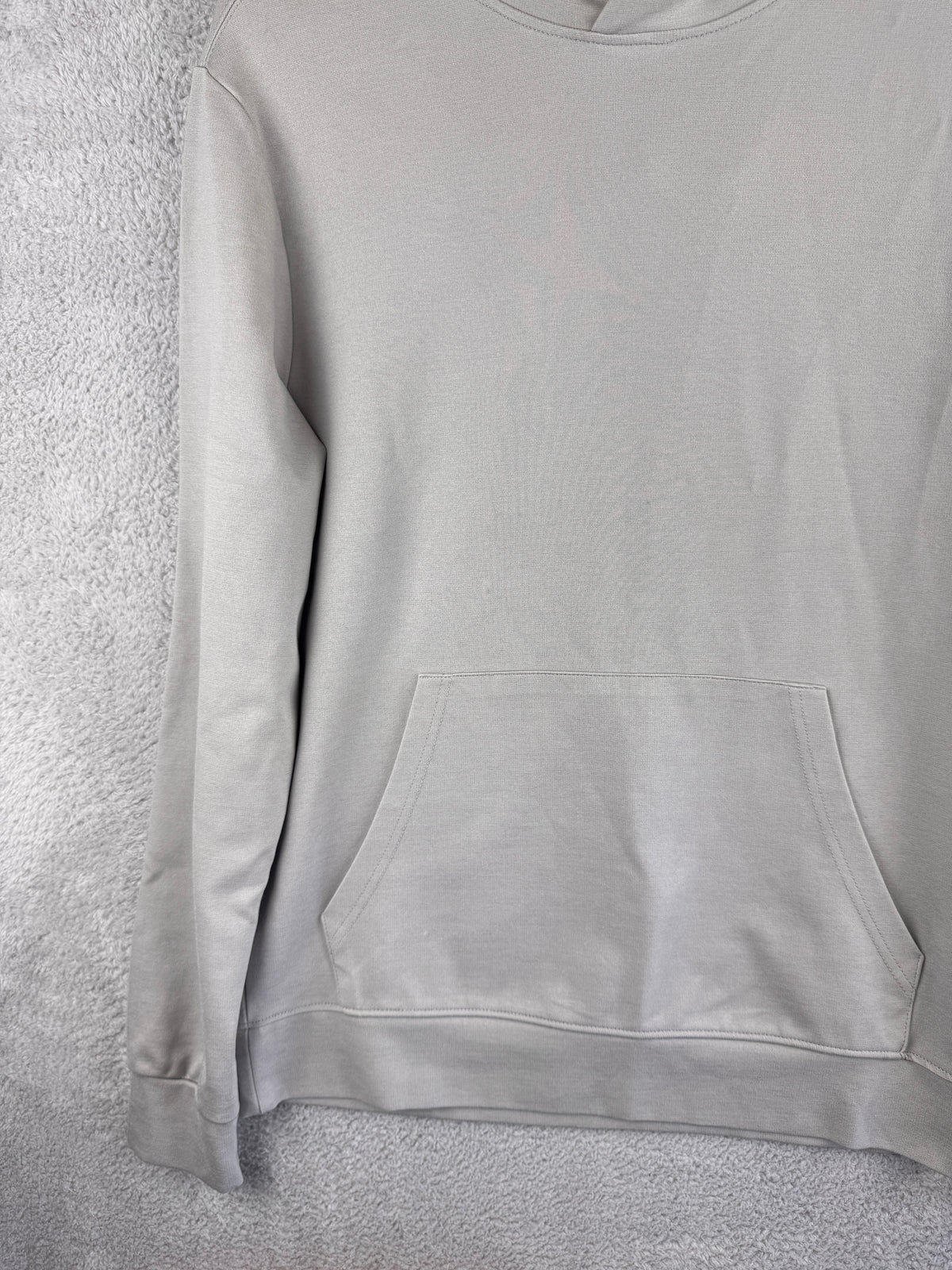 ARNE Mens Grey Essential Pullover Hoodie Sweatshirt Minimalist Size Medium