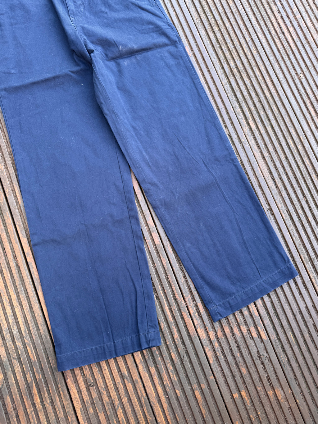 Tommy Hilfiger Womens Trousers Size 16 Navy Blue Chinos BNWT Y2K 2005 W30 L28