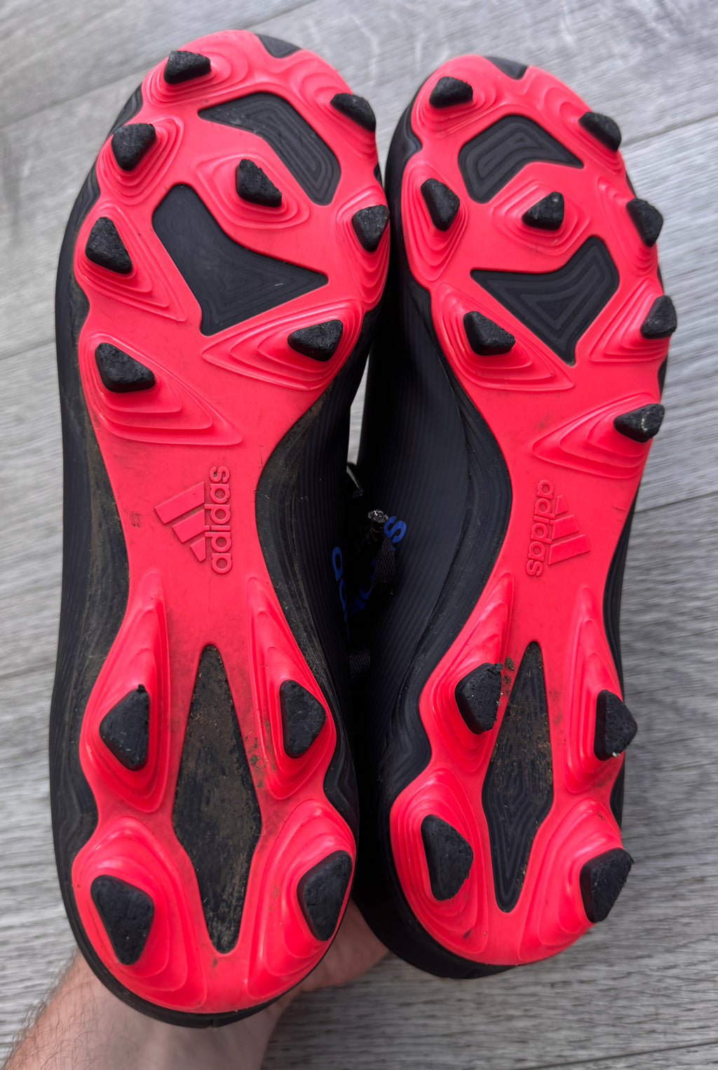 Adidas X Speedflow.4 FXG Football Boots Mens UK 10.5 Black Blue