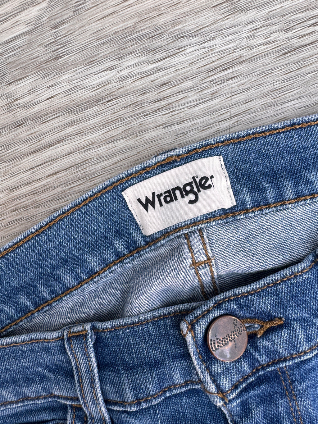 Wrangler Bryson Mens Jeans W33 L34 Blue Denim Skinny Fit Stretch