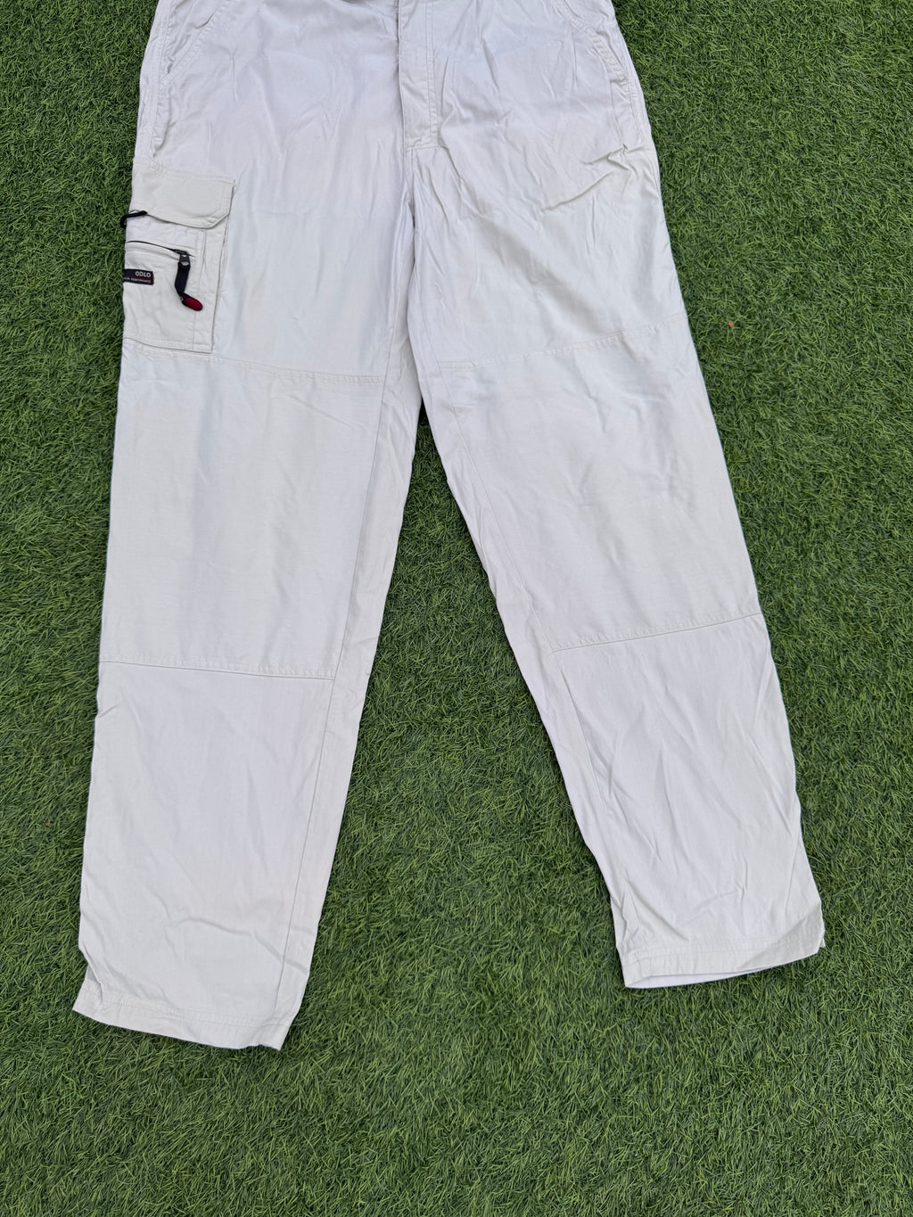 Odlo Mens Cargo Trousers Size 42  L 32 Beige Outdoor Hiking Walking