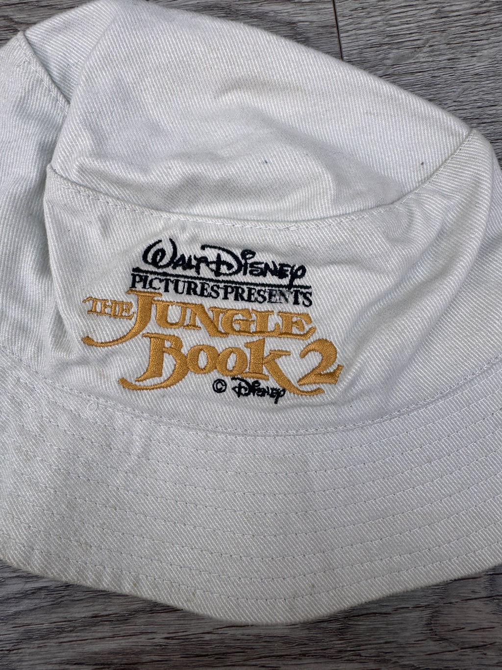 Disney The Jungle Book 2 Bucket Hat Cream 58cm Embroidered Movie Promo