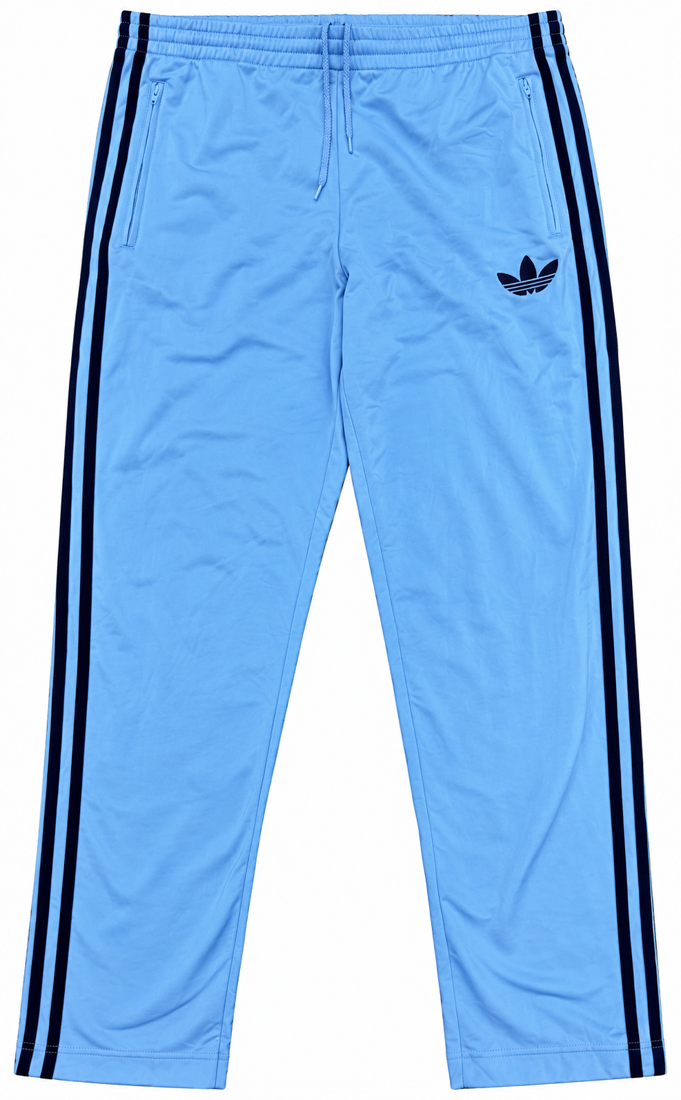 Adidas Originals Mens Track Pants Medium Blue Blue 3 Stripe Trefoil Joggers