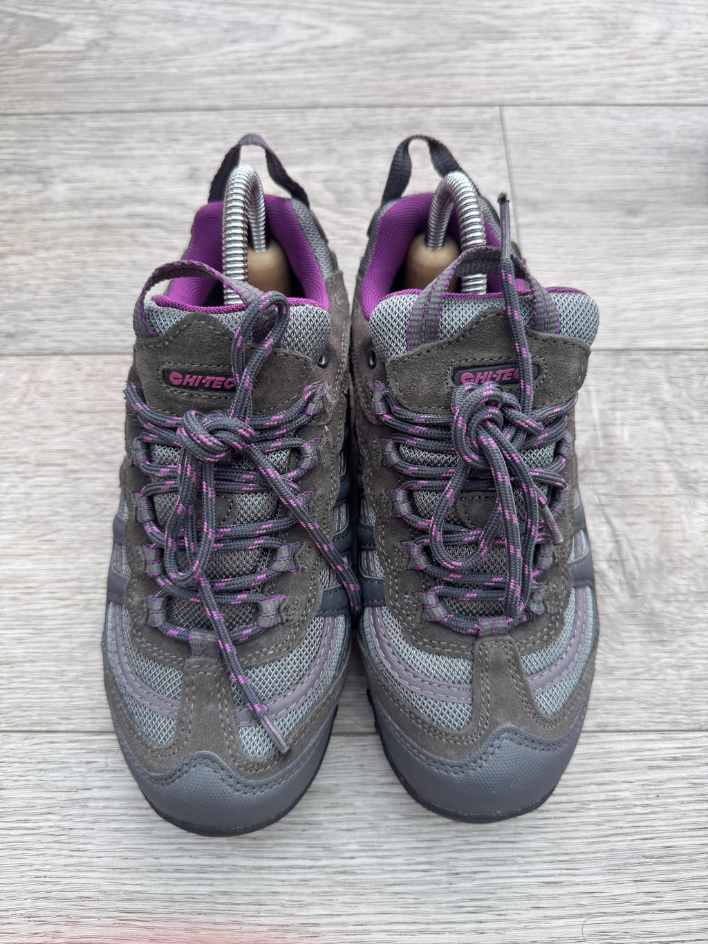 Hi-Tec Penrith Low WP Womens Walking Shoes UK 4 Waterproof Hiking Trail Grey