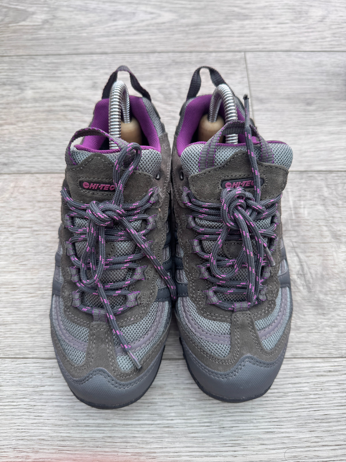 Hi-Tec Penrith Low WP Womens Walking Shoes UK 4 Waterproof Hiking Trail Grey