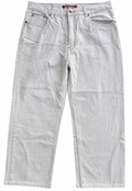 Smith & Jones Mens Jeans Light Grey Denim Straight Leg W 36 L 30