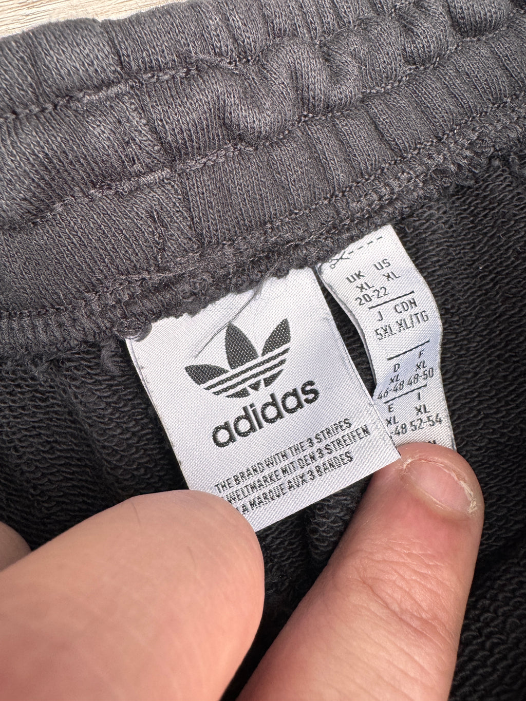 Adidas Originals Womens XL Black White 3 Stripe Wide Leg Track Pants Joggers