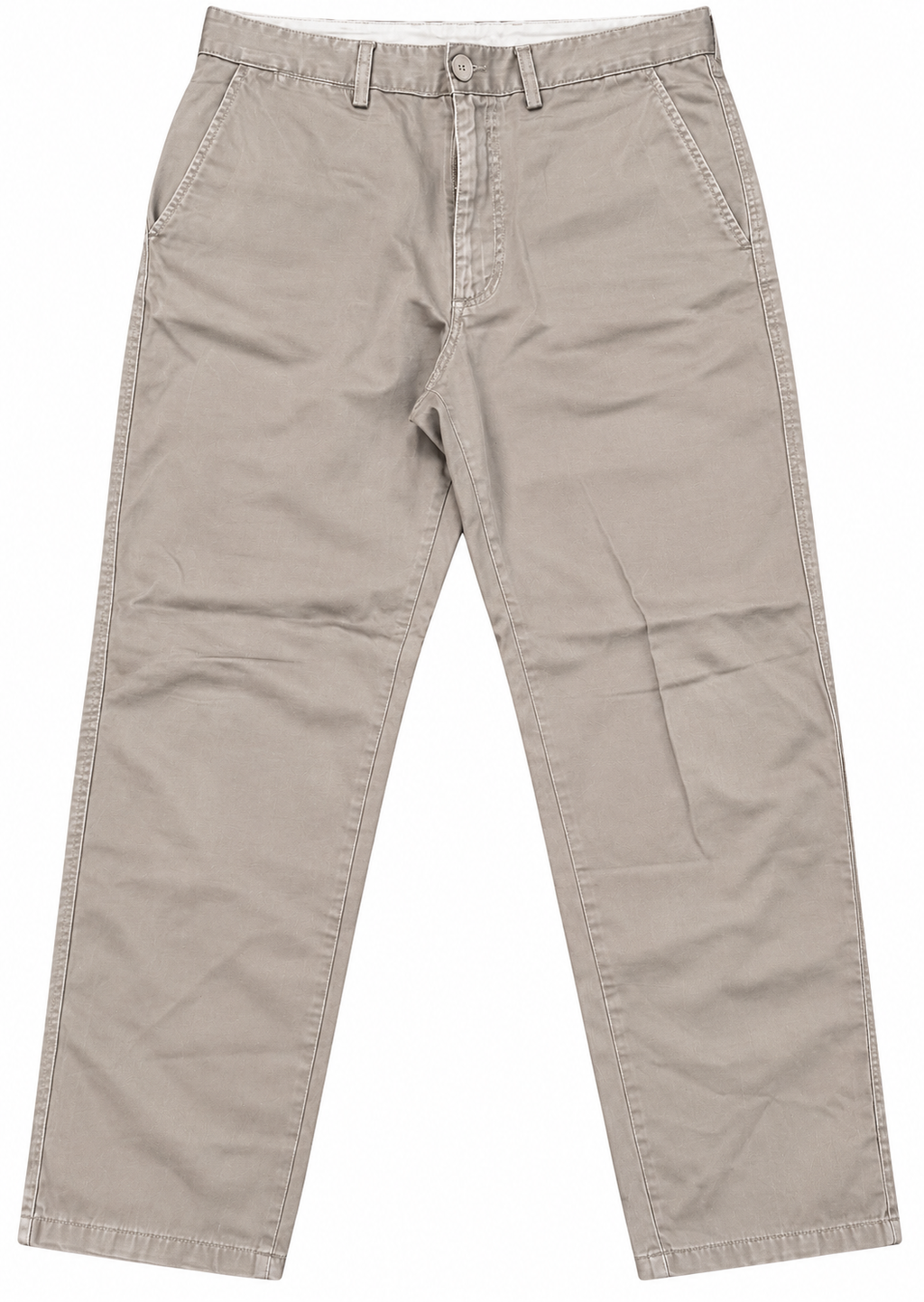 Avirex Mens Chino Trousers Size W34 L30 Beige Stone Straight Leg