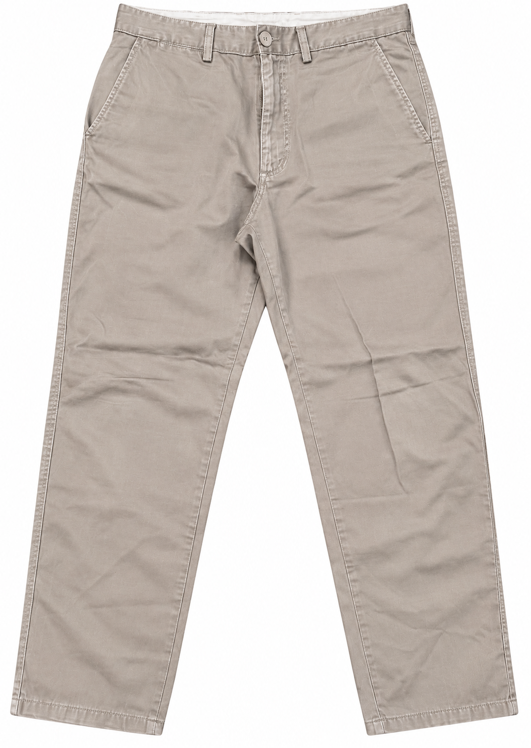 Avirex Mens Chino Trousers Size W34 L30 Beige Stone Straight Leg