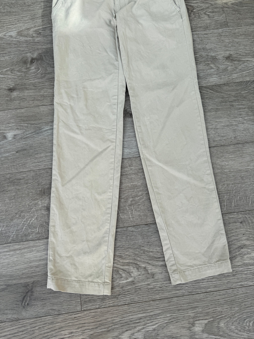 Tommy Hilfiger Womens Chino Trousers Size 0 Beige Stone Straight Leg
