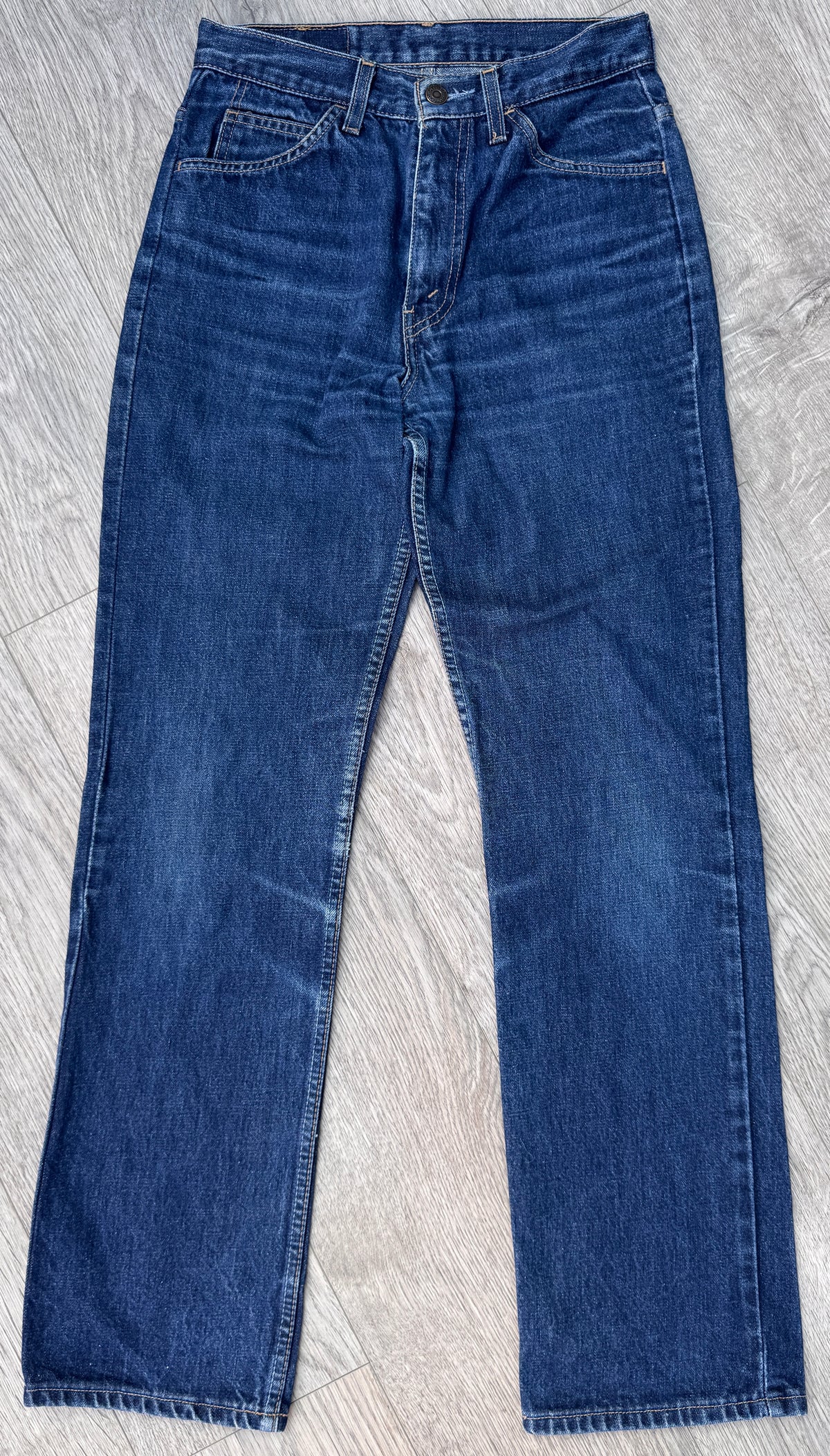 Vintage 1999 Levi’s 607 04 Jeans W30 L32 Orange Tab Blue Denim Straight Leg