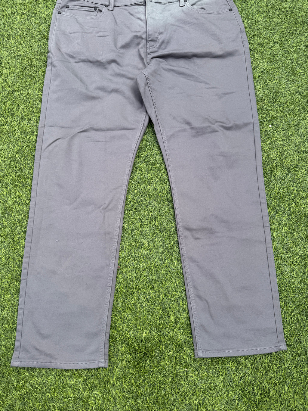 Orvis Mens Trousers W40 L 32 Grey Straight Leg Cotton